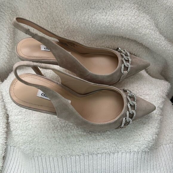 Charles David WOMEN'S REELING SLINGBACK PUMPS IN TRUFFLE size 9.5 - Picture 4 of 5
